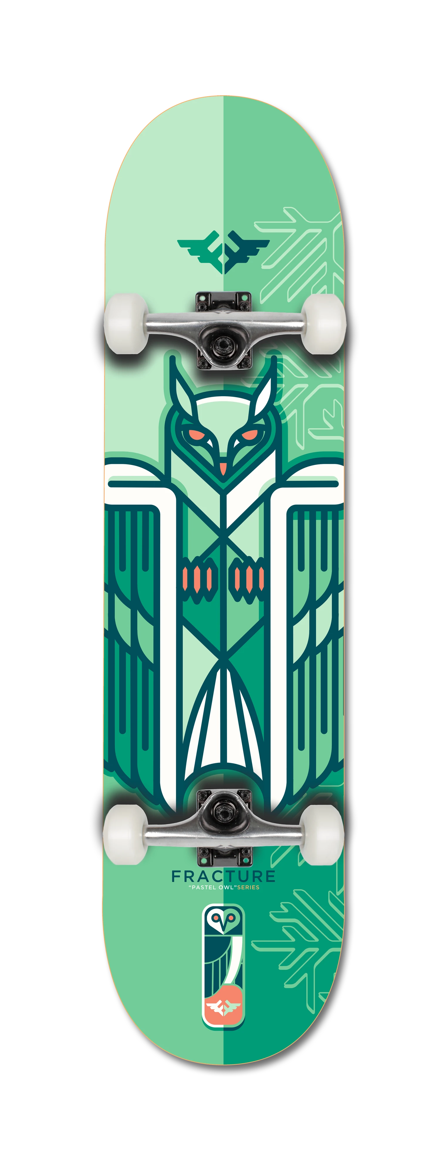 Fracture X Jono Wood Green Complete Skateboard - 8.25"