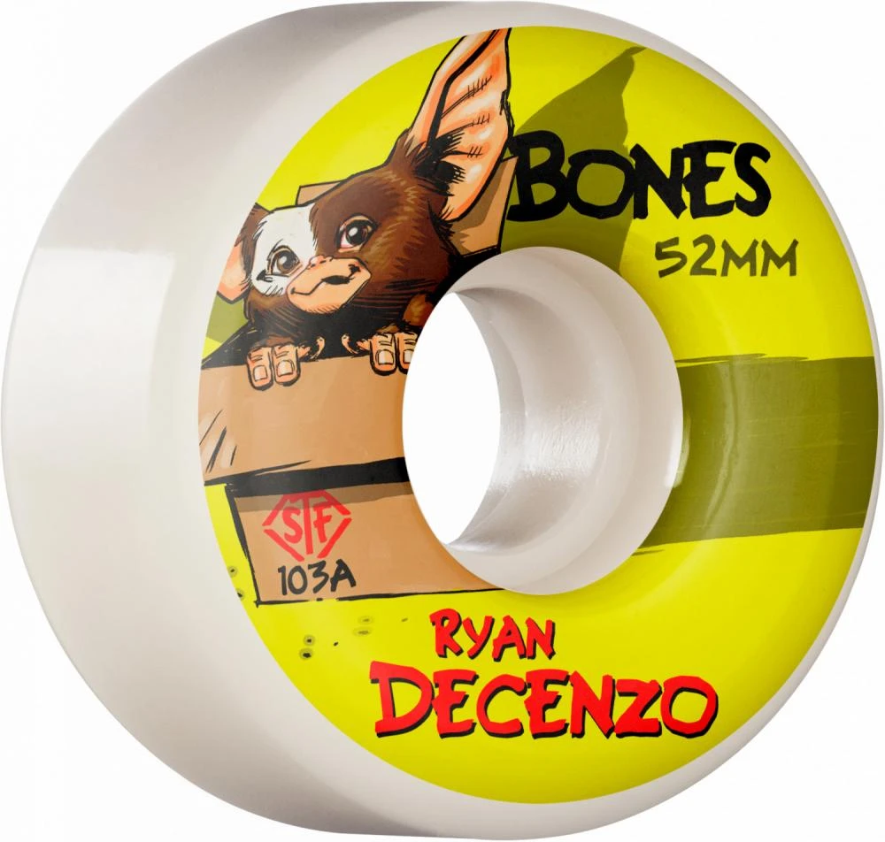 Bones STF Decenzo Gizzmo V2 Locks Skateboard Wheels - 52mm 103a