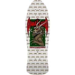 Powell Peralta Cab Street Dragon White/Gold Reissue Deck - 9.625"