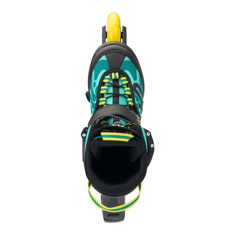 K2 Marlee Pro Adjustable Size Skates - Green/Yellow - Image 4