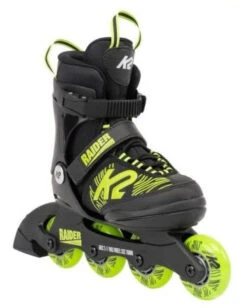 K2 Raider Boys Adjustable Size Skates - Black/Lime