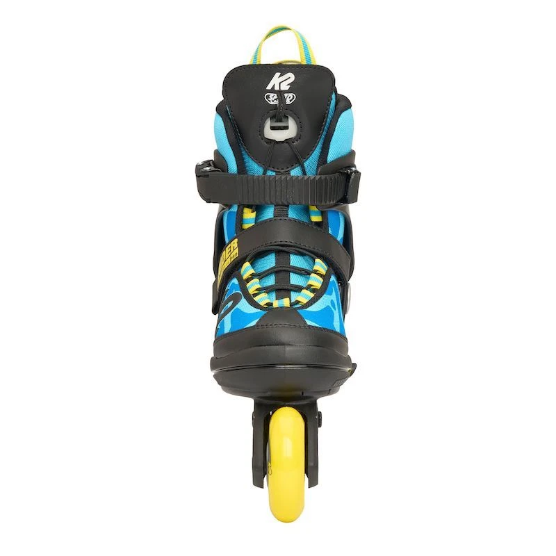 K2 Raider Pro Adjustable Size Inline Skates - Blue/Yellow - Image 3