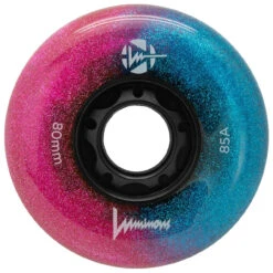 Luminous Light Up Inline Skate Wheels - Galaxy 4 Pack