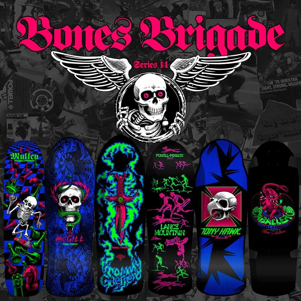Powell Peralta Bones Brigade Mullen Series 14 Reissue Skateboard Deck - 7.40" - Image 3