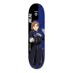 Primitive X Jujutsu Kaisen Nobara Neal Blue Skateboard Deck - 8.25"