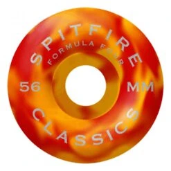 Spitfire Formula Four Swirled Classics Red/Orange Wheels - 56mm 99du