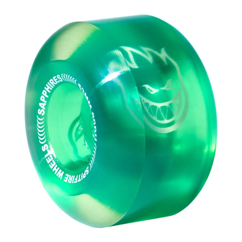 Spitfire Sapphires Green Skateboard Wheels - 53mm 90D - Image 2