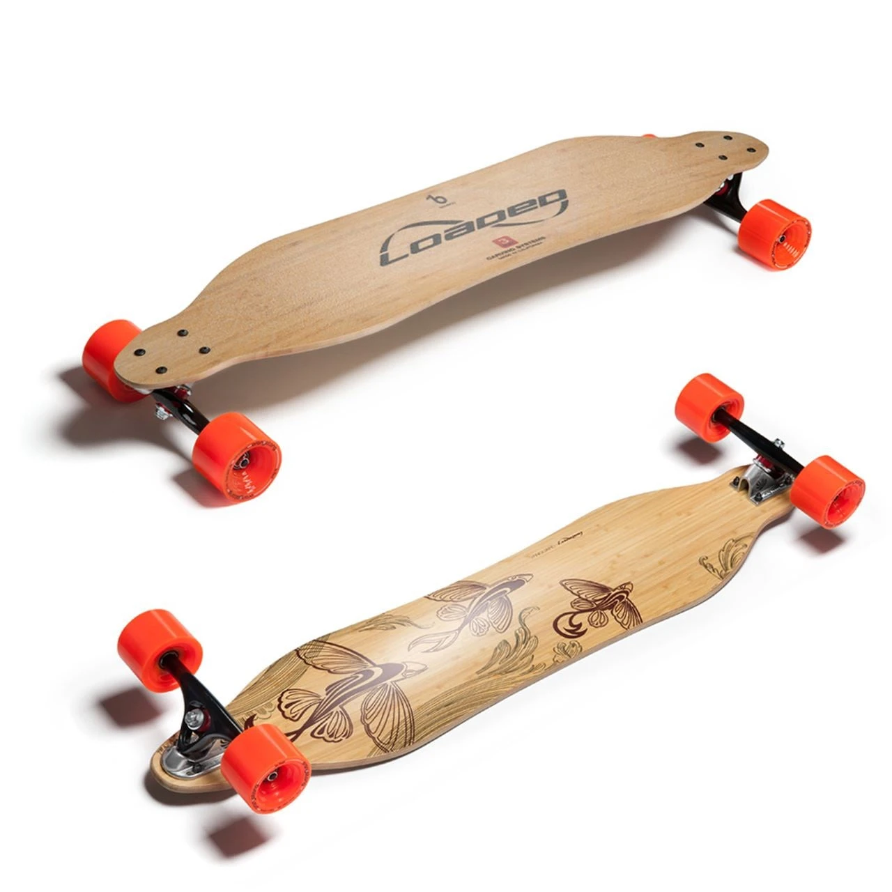 Loaded Vanguard Flex 2 Longboard - Orange In Heat