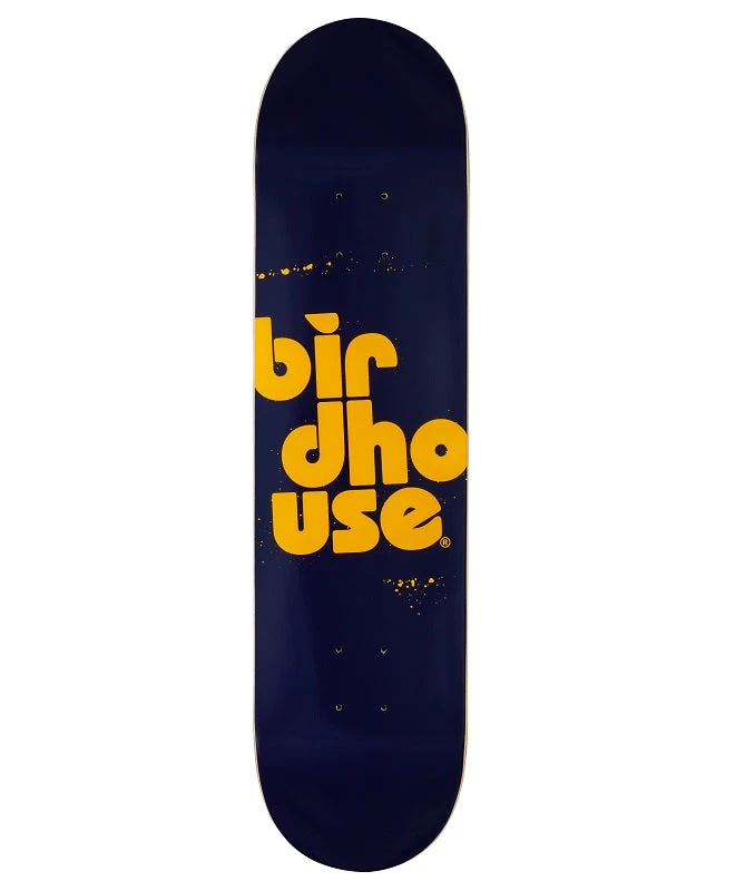 Birdhouse Stacked Spray Logo Navy Skateboard Deck - 7.75"
