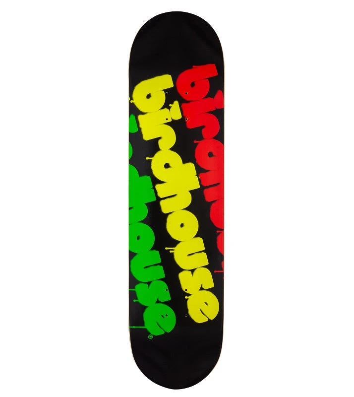 Birdhouse Triple Stack Rasta Logo Skateboard Deck - 8.0"