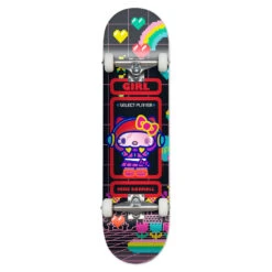 Girl Carroll Sanrio Kawaii Arcade Complete Skateboard - 7.75"