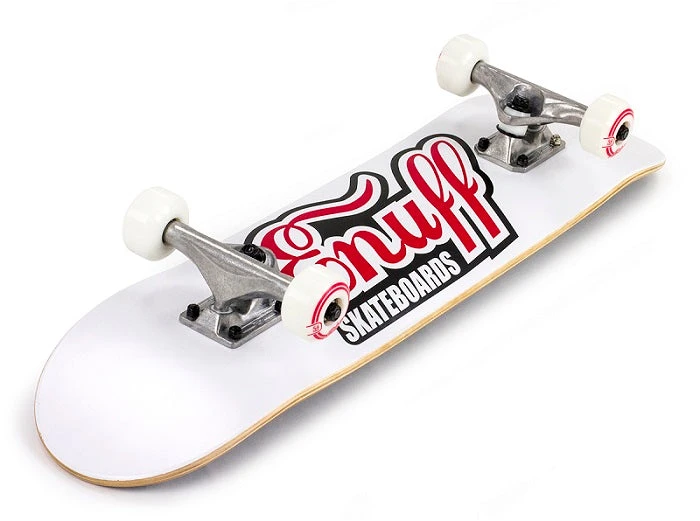 Enuff Classic Logo White Mini Skateboard - 7.25" - Image 2