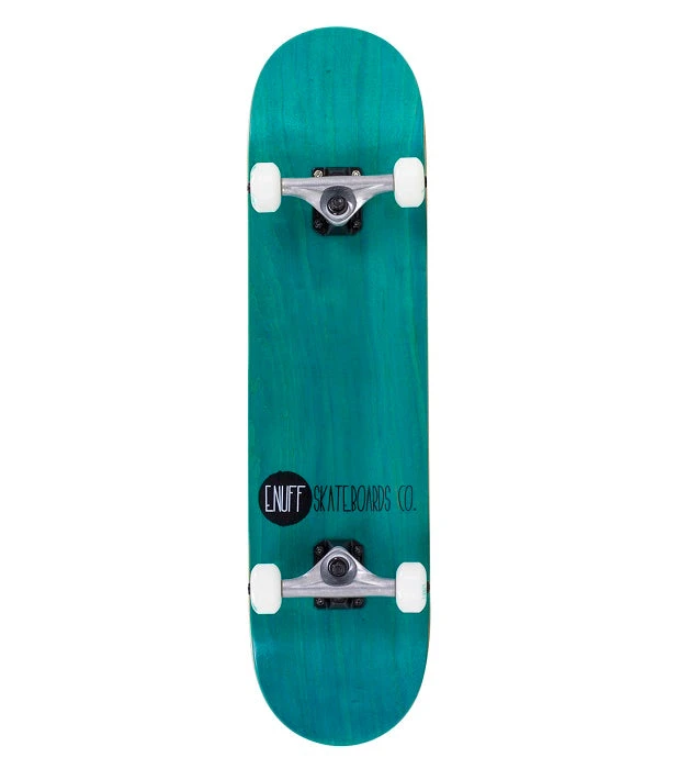 Enuff Logo Stain Skateboard - Teal 7.75"