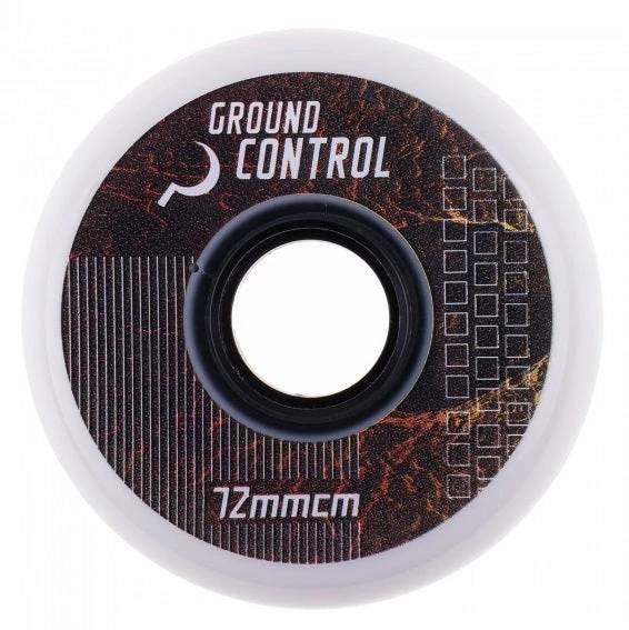 Ground Control Earth City White Wheels 72mm 92a - Set Of Four
