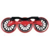Ground Control Tri Skate Frame V3 125mm Complete Setup - Red