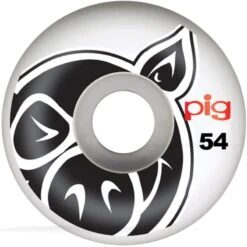 Pig Head Natural Skateboard Wheels - 54mm