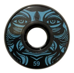 Kaltik Face Black Wheels 59mm 90a - Set Of 4