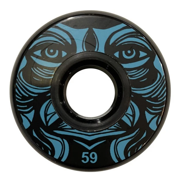 Kaltik Face Black Wheels 59mm 90a - Set Of 4