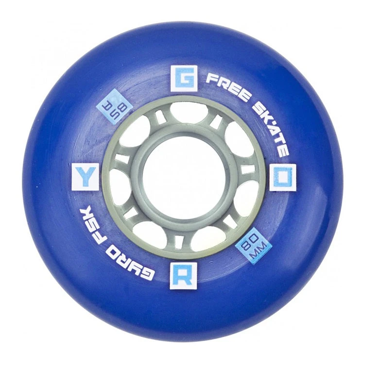 Gyro F2R Inline Skates Wheels - Blue Set Of 4