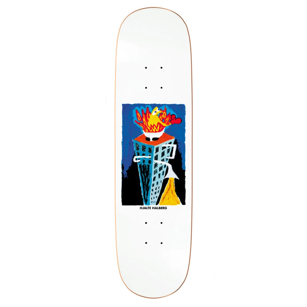 Polar Hjalte Halberg Burning Sink Skateboard Deck - 8.25"
