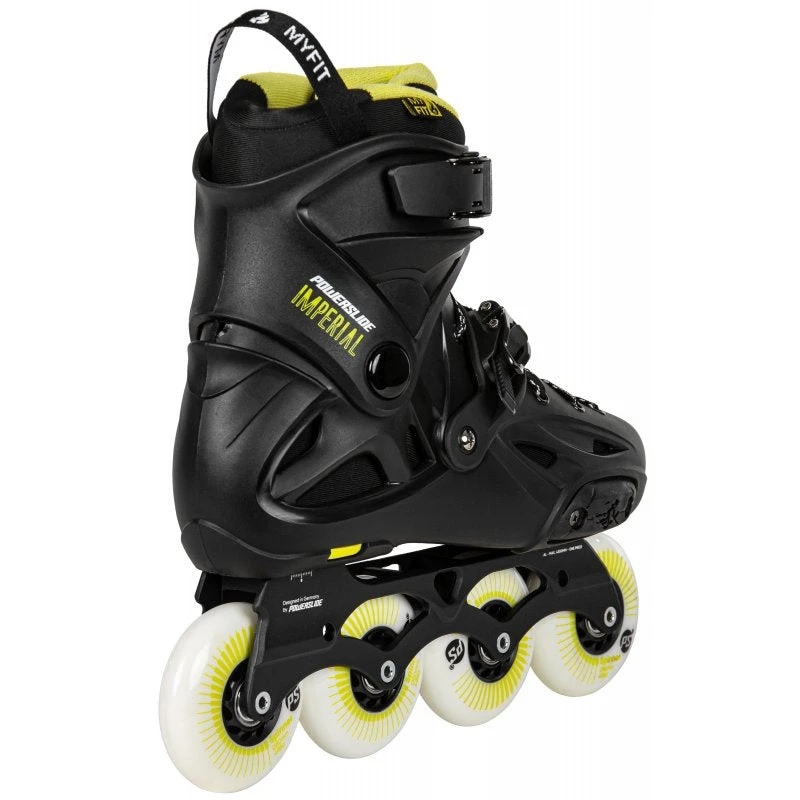 Powerslide Imperial One 80 Inline Skates - Black/Yellow - Image 2