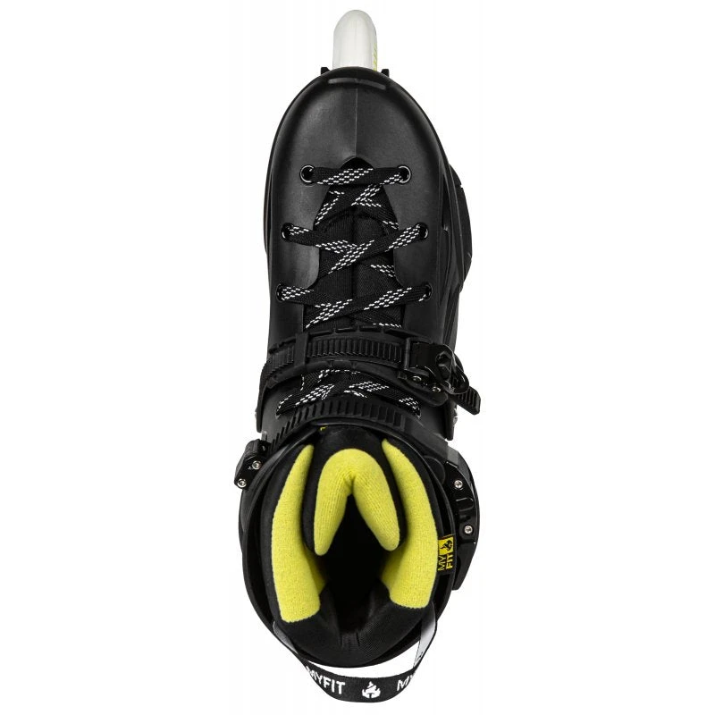 Powerslide Imperial One 80 Inline Skates - Black/Yellow - Image 3