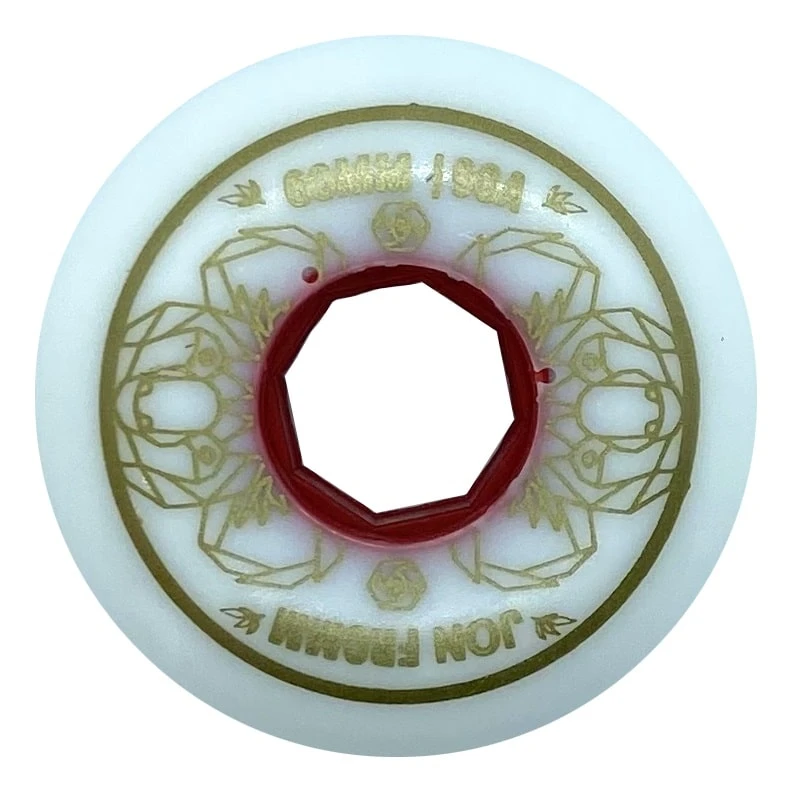 Red Eye Jon Froom White Wheels 60mm 90a - Set Of 4