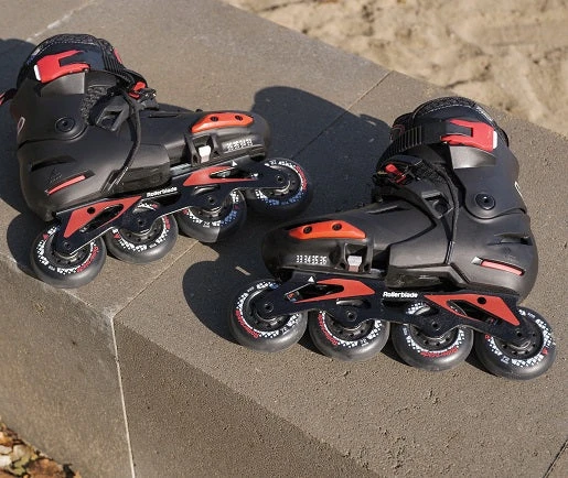 Rollerblade Apex Adjustable Inline Skates - Black - Image 4