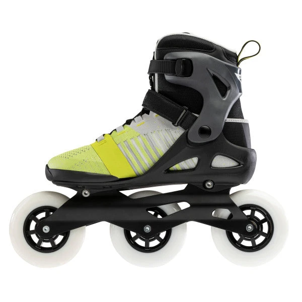 Rollerblade Macroblade 110 3WD Mens Skates - Grey/Yellow - Image 2