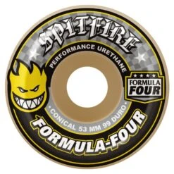 Spitfire Formula Four Conical Skateboard Wheels - 52mm 99d