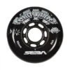 Street Invaders Inline Skate Wheels 84a - Black 4 Pack