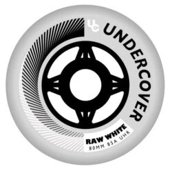 Undercover Raw White Wheels Bullet Radius 80mm 85a - Set Of 4